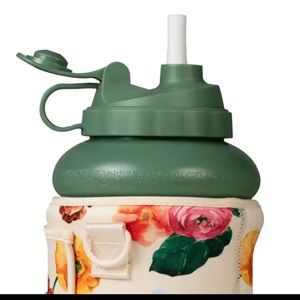Hydro Jug: GreenJug/Vintage Floral Sleeve